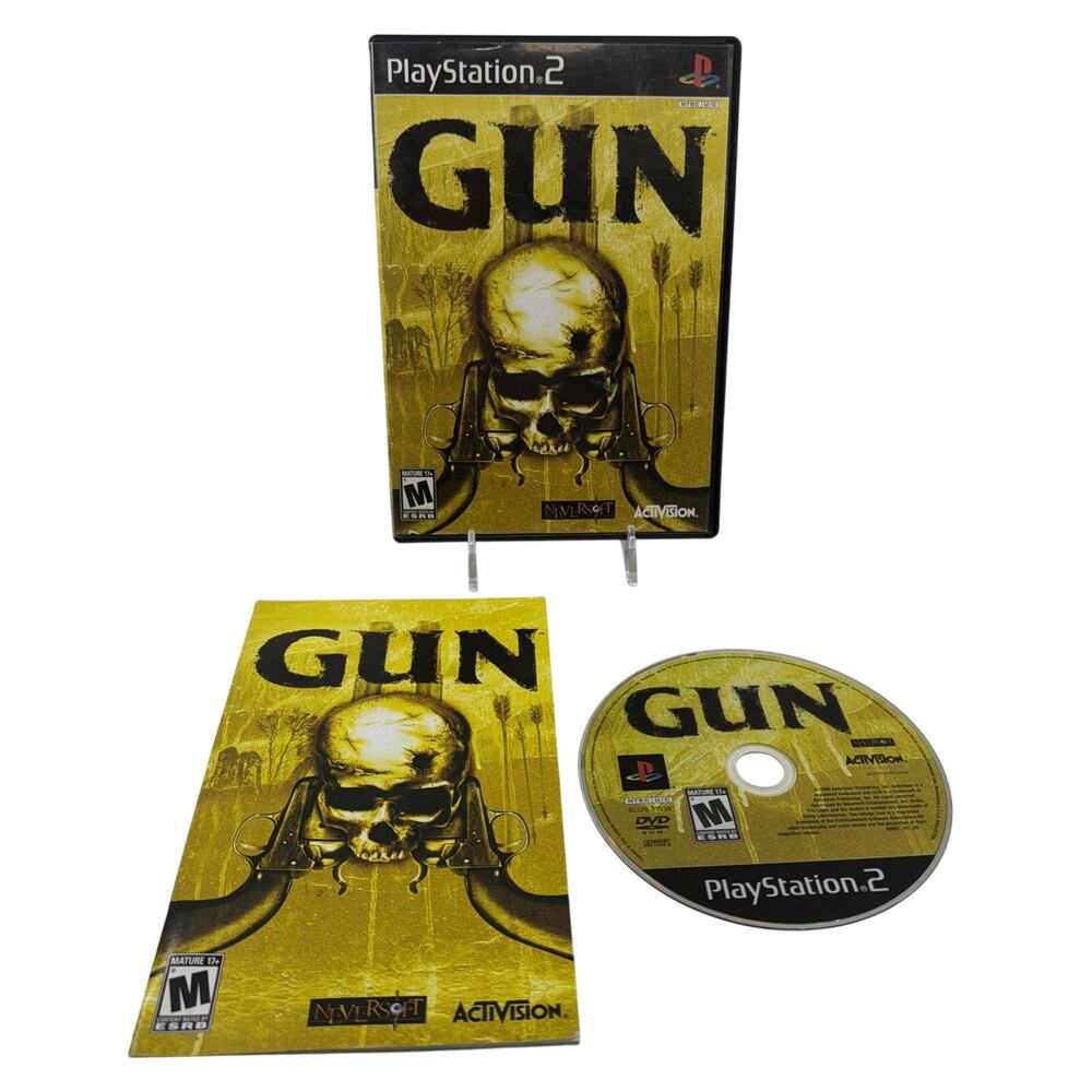 Gun Sony PlayStation 2 PS2 CIB Complete w/ Manual Tested Working Activision West